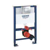 Grohe Conceled Cistern 0.82m 3 in 1 Low Noise Support Frame for Wall Hung WC Grohe Conceled Cistern 0.82m 3 in 1 Low Noise Support Frame for Wall Hung WC