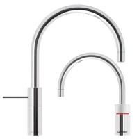 Quooker Nordic Round Chrome Twin Taps 