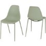 Set of 2 Sage Green Dining Chairs - Lindon