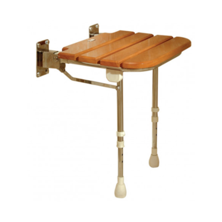 GRADE A1 - Wooden Fold Up Shower Seat