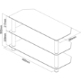 Techlink D80B Dais TV Stand for up to 50" TVs - Black