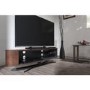 Techlink EL140DOSG Ellipse TV Stand for up to 70" TVs - Dark Oak/Satin Grey