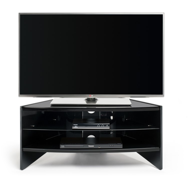 Techlink RV100B Riva Corner TV Stand for up to 50" TVs - Black