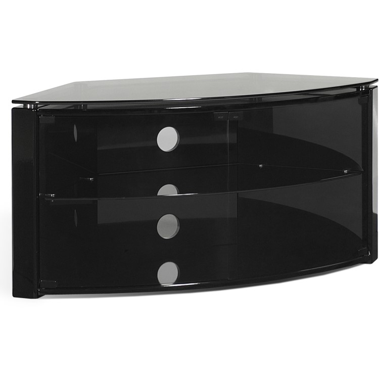 Techlink B6B Bench Corner TV Stand for up to 55" TVs - Black