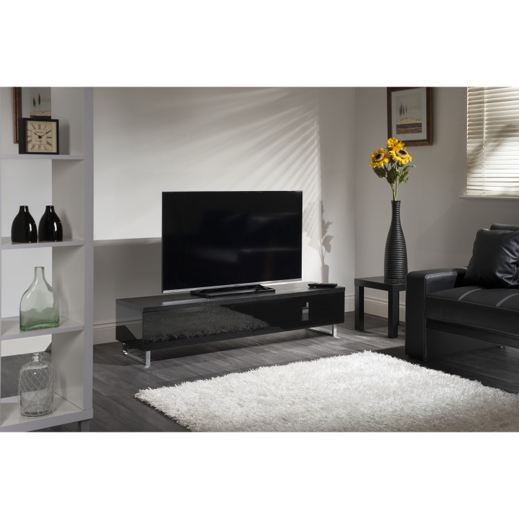 Ex Display - Techlink PM160B Panorama Black TV Stand
