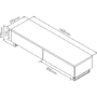Techlink PM160LO Panorama TV Stand for up to 80" TVs - Light Oak