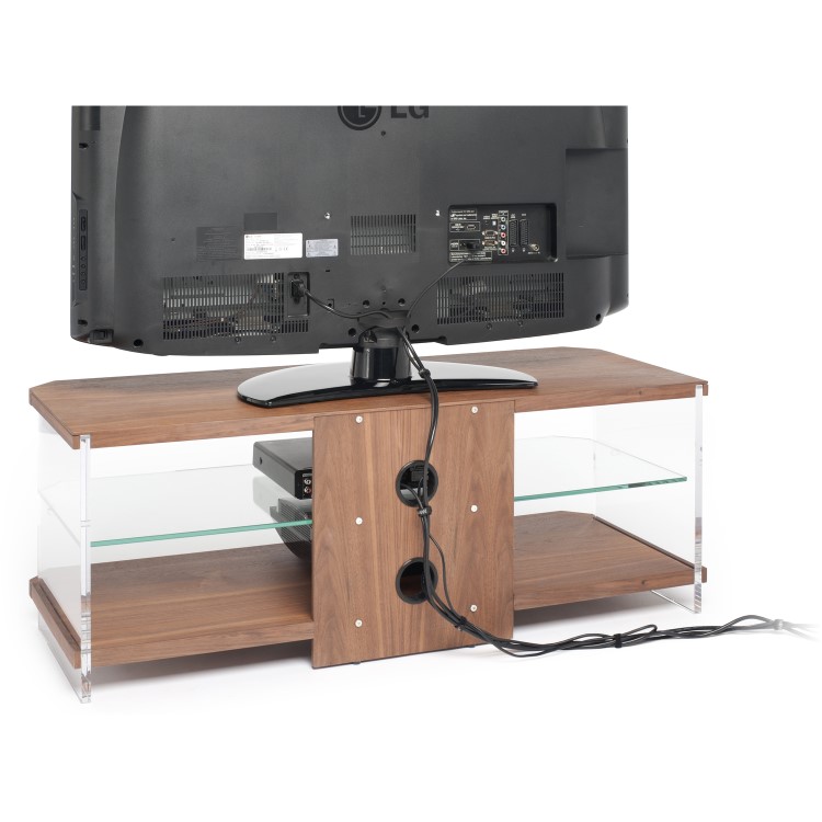 Techlink AI110 Air TV Stand for up to 55" TVs - Walnut 
