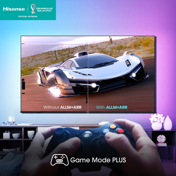 Refurbished Hisense E7H 43" 4K Ultra HD with HDR10+ QLED Freeview Play Smart TV