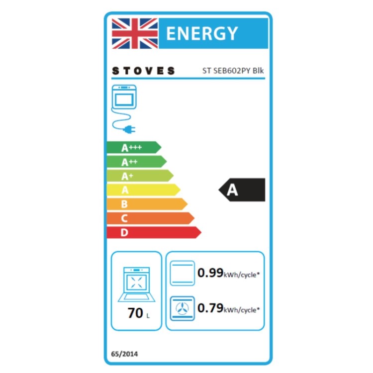 Stoves 444410037 Pyrolytic Self Cleaning Single Oven - Black  