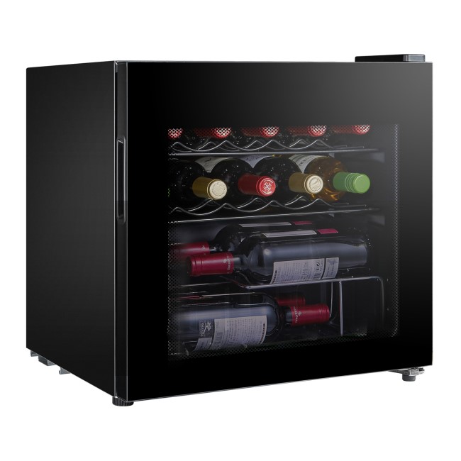 Lec DF48B 48cm 14 Bottle Compact Freestanding Wine Cooler - Black
