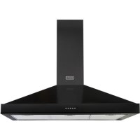 Stoves Sterling S900 90cm Chimney Cooker Hood - Black