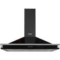 Stoves Richmond S1000 100cm Chimney Cooker Hood With Rail - Black