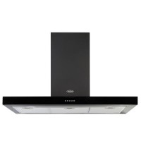 Belling Cookcentre 110cm Flat Chimney Cooker Hood - Black
