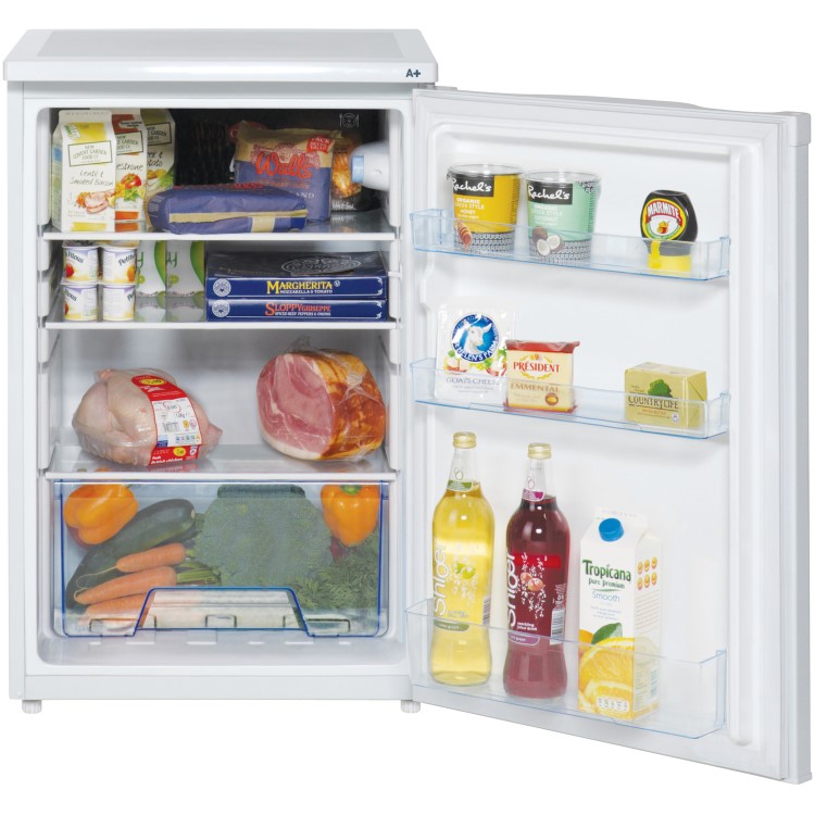 Lec L5511 Freestanding Under Counter Larder Fridge - White
