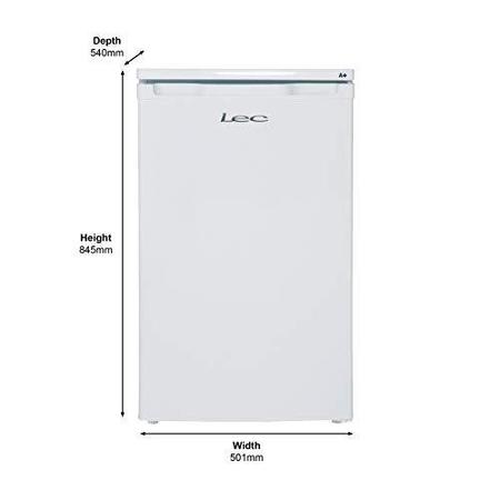Lec R5010W 98L 85x50cm Freestanding Fridge With 4* Freezer - White