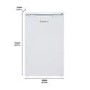 Lec R5010W 98L 85x50cm Freestanding Fridge With 4* Freezer - White