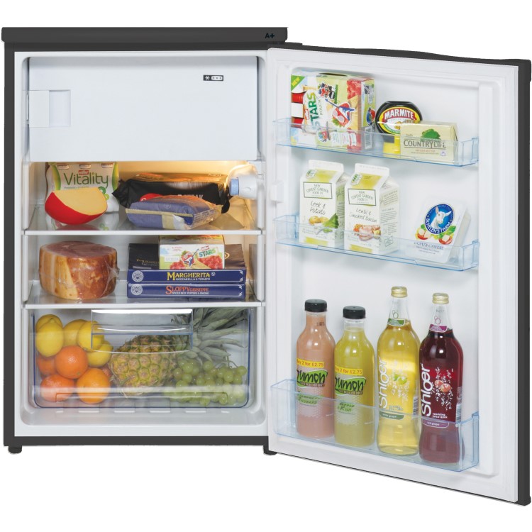 Lec 97 Litre Freestanding Fridge With 4* Freezer - Black 