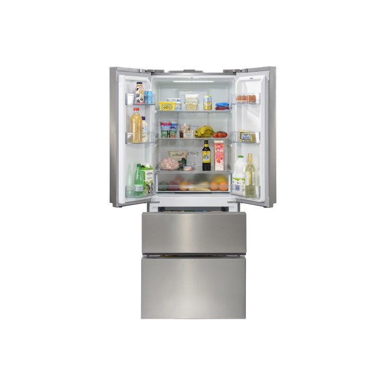 Stoves FD70189 70cm Wide French Door Freestanding Fridge Freezer - Stainless Steel