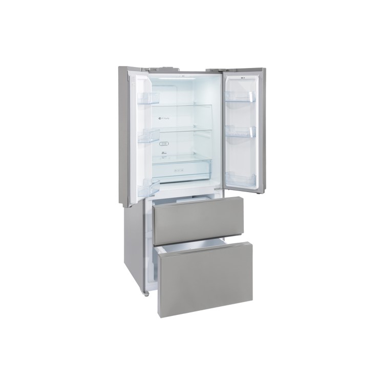 Stoves FD70189 70cm Wide French Door Freestanding Fridge Freezer - Stainless Steel