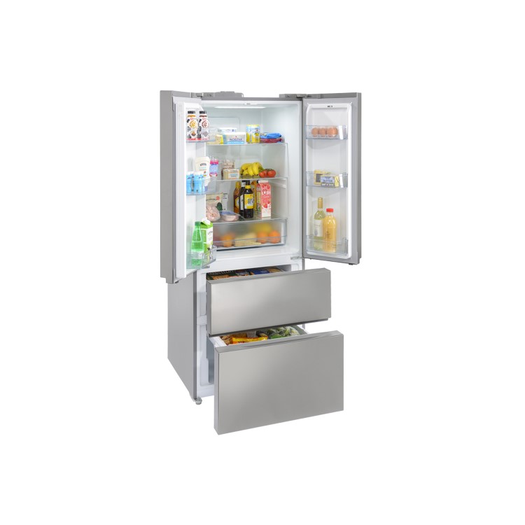 Stoves FD70189 70cm Wide French Door Freestanding Fridge Freezer - Stainless Steel