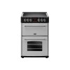 Refurbished Belling 444410789 Farmhouse 60E 60cm Double Oven Electric Cooker Silver