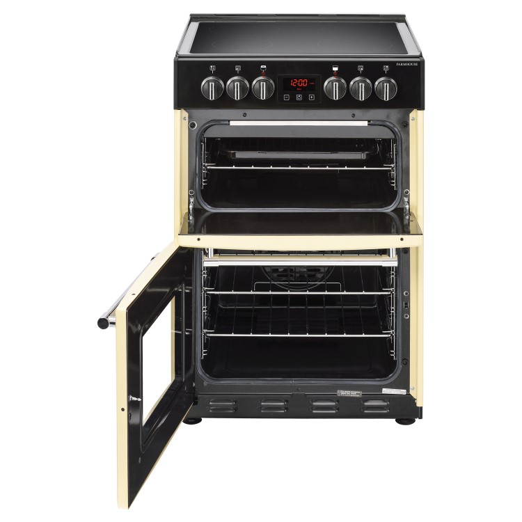Belling Farmhouse 60E 60cm Double Oven Electric Mini Range Cooker - Cream