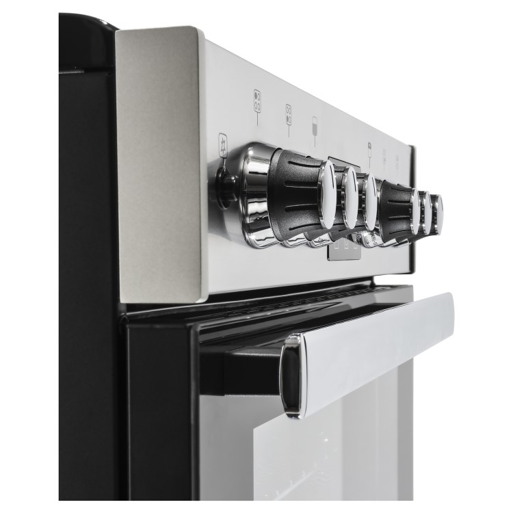 Refurbished Belling Cookcentre 60G 60cm Double Oven Gas Cooker Stainless Steel