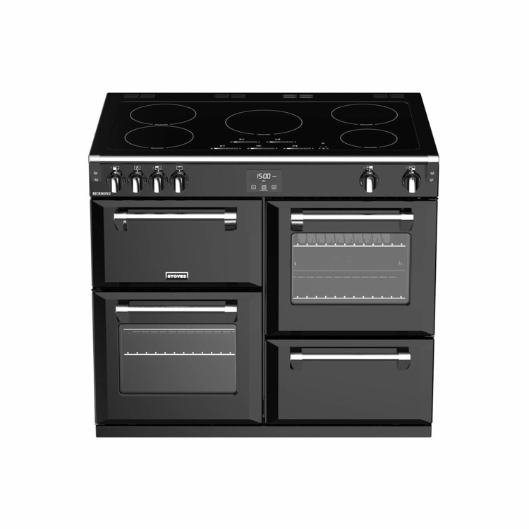 Stoves Richmond S1000EI MK 100cm Electric Induction Range Cooker - Black