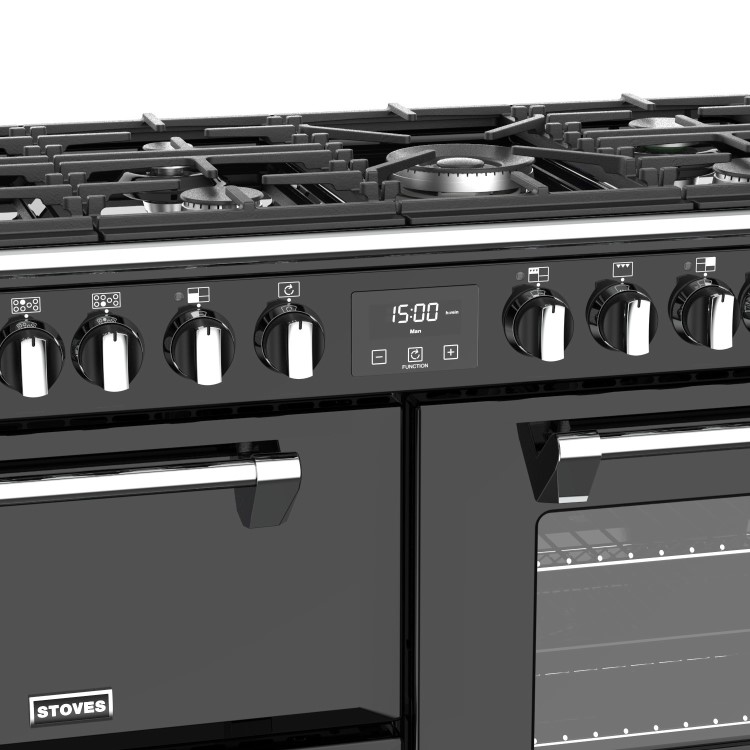 Stoves Richmond S1100DF MK22 110cm Dual Fuel Range Cooker - Black