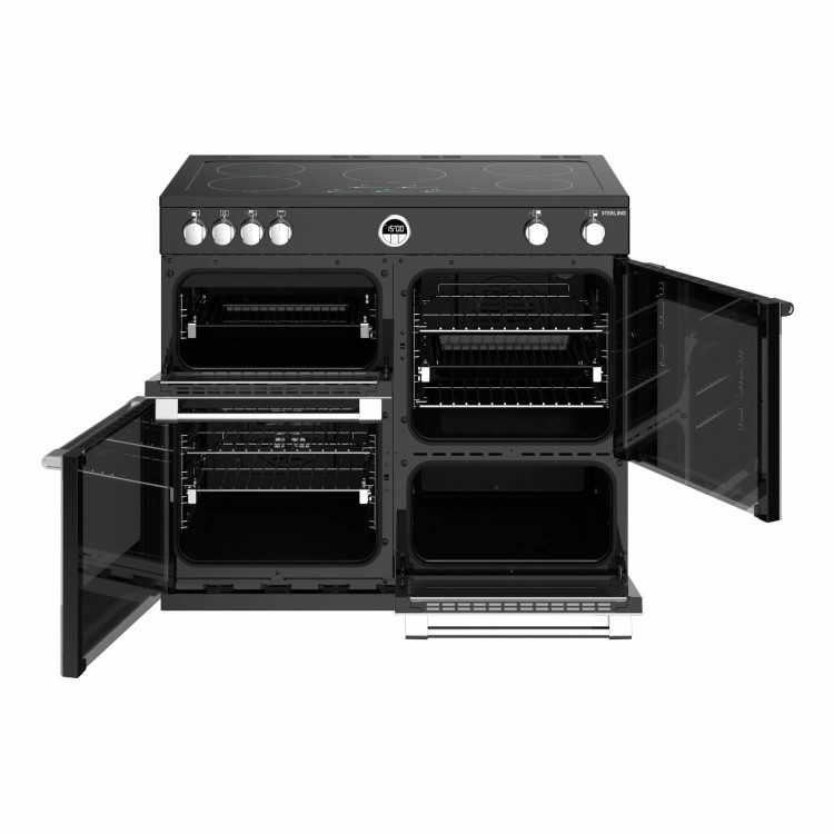 Stoves Sterling S1000Ei MK22 100cm Electric Induction Range Cooker - Black