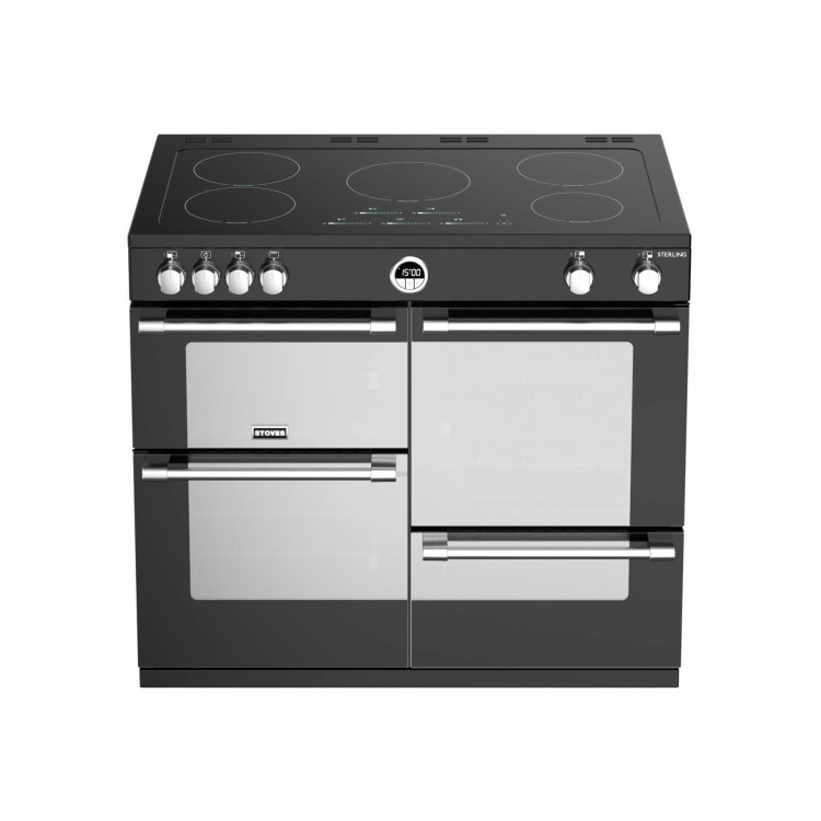 Stoves Sterling S1000Ei MK22 100cm Electric Induction Range Cooker - Black