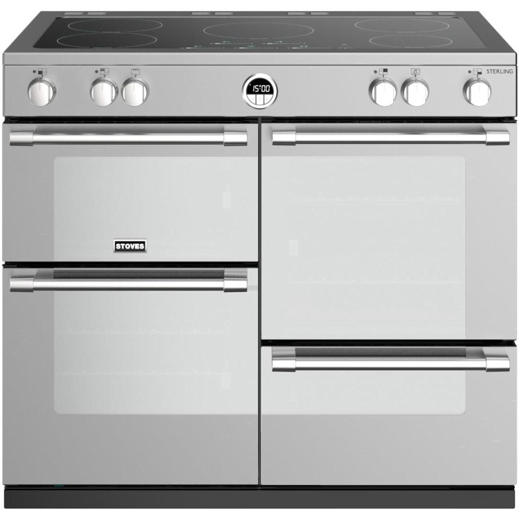 Stoves Sterling S1000Ei MK22 100cm Electric Induction Range Cooker - Stainless Steel