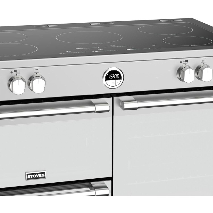 Stoves Sterling S1000Ei MK22 100cm Electric Induction Range Cooker - Stainless Steel
