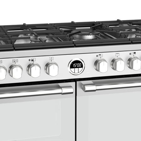 Stoves Sterling S1100DF 110cm Dual Fuel Range Cooker - Stainless Steel