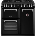 444411432 Stoves Richmond Deluxe D900DF 90cm Dual Fuel Range Cooker - Black