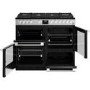 Refurbished Stoves Sterling Deluxe D1000DF 100cm Dual Fuel Range Cooker Stainless Steel