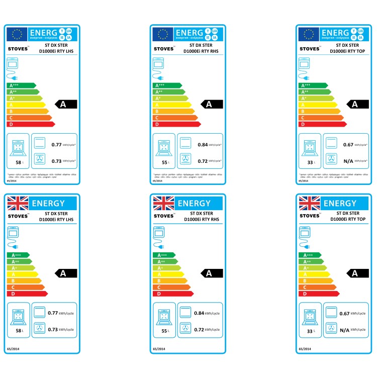 Refurbished Stoves Sterling Deluxe D1000Ei 444411471 100cm 5 Zone Induction Hob Electric Range Cooker