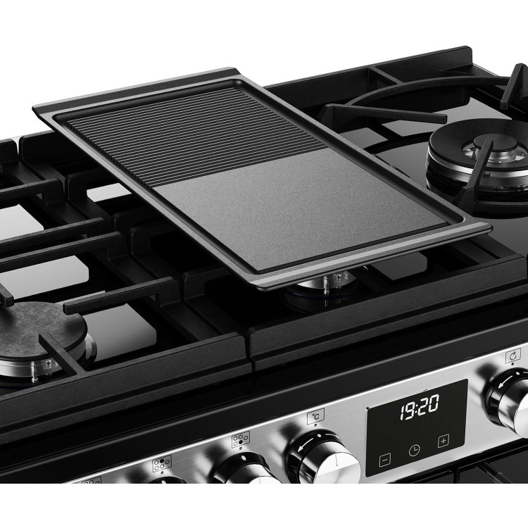 Stoves Precision Deluxe D900DF 90cm Dual Fuel Range Cooker - Stainless Steel