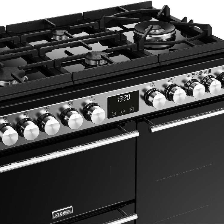Stoves Precision Deluxe D900DF 90cm Dual Fuel Range Cooker - Stainless Steel