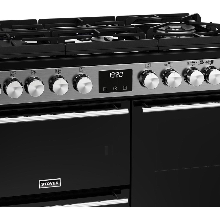 Stoves Precision Deluxe D900DF 90cm Dual Fuel Range Cooker - Stainless Steel