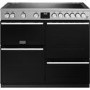 Refurbished Stoves Precision Deluxe D1000Ei 100cm Electric Range Cooker Stainless Steel