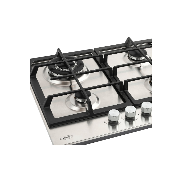 Belling ComfortCook 60cm 4 Burner Gas Hob - Stainless Steel