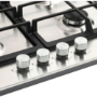 Belling ComfortCook 60cm 4 Burner Gas Hob - Stainless Steel