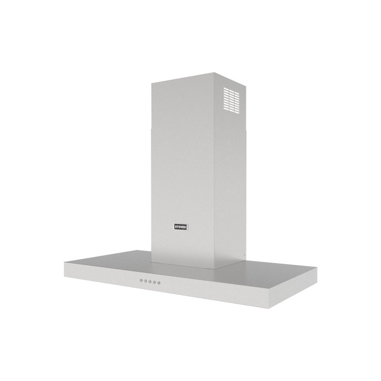 Stoves Sterling 90T 90cm Chimney Cooker Hood - Stainless Steel