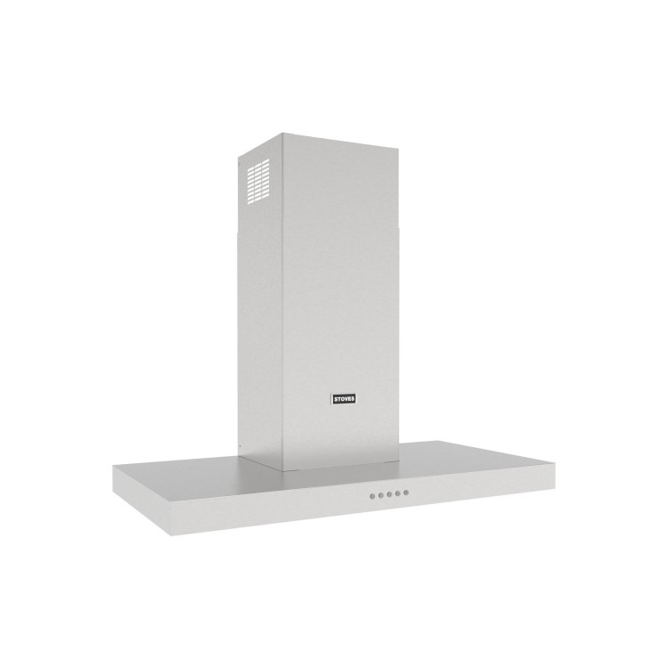 Stoves Sterling 90T 90cm Chimney Cooker Hood - Stainless Steel
