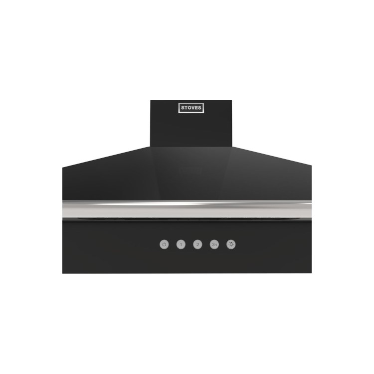 Stoves Richmond 90PYR 90cm Chimney Cooker Hood - Black