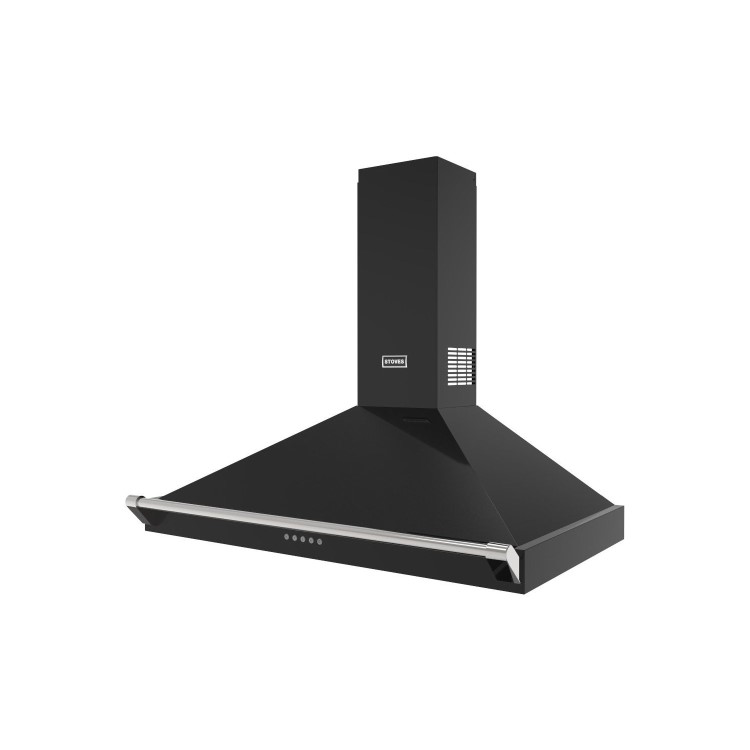 Stoves Richmond 90PYR 90cm Chimney Cooker Hood - Black
