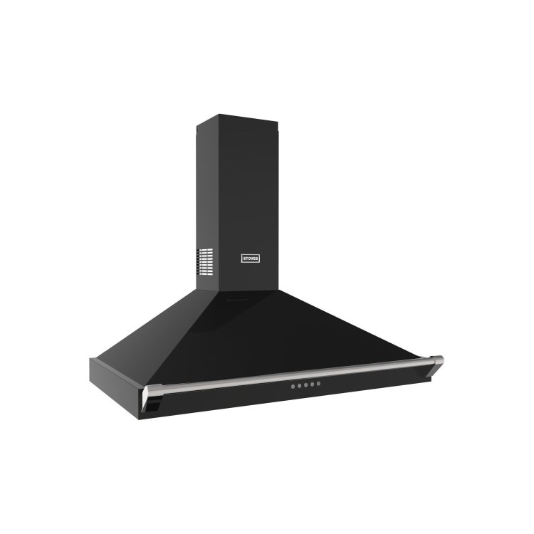 Stoves Richmond 90PYR 90cm Chimney Cooker Hood - Black
