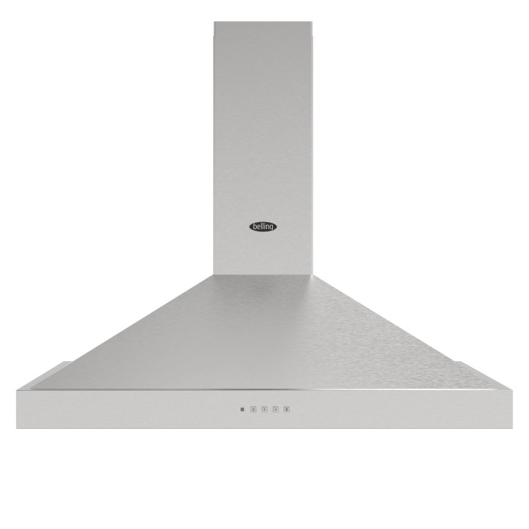 Belling 90cm CookCentre Pyramid Chimney Cooker Hood - Stainless Steel