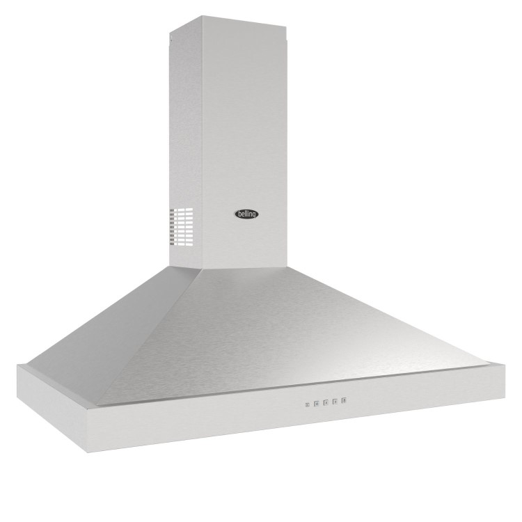 Belling 90cm CookCentre Pyramid Chimney Cooker Hood - Stainless Steel
